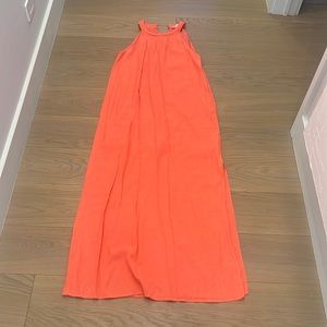 THML Large Bright orange Maxi Dress